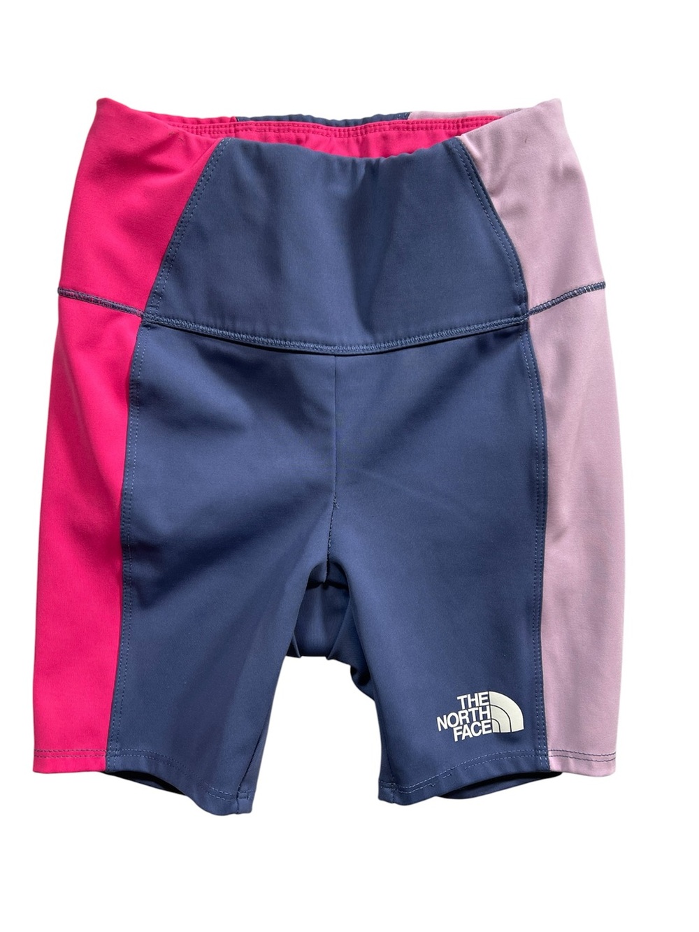 The North Face Bicycle Shorts Athletic Color Block Flash Dry Girls Small (7/8)